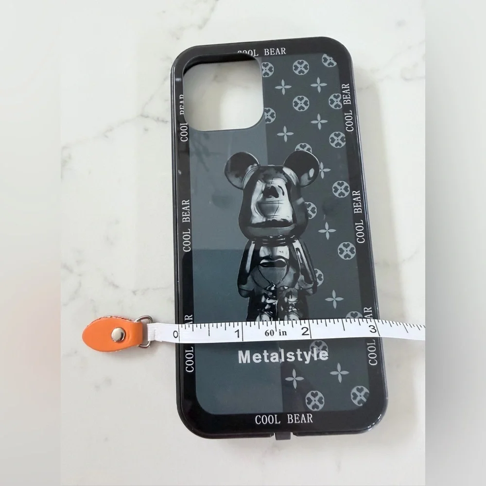 IPhone 13 Pro Max Metalstyle Cool Bear Black IPhone Case